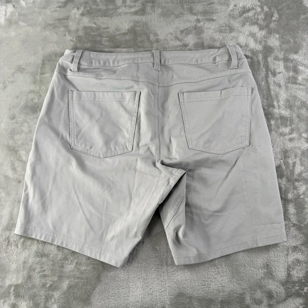 BYLT Premium Basics Mens Everyday Shorts 2.0 Grey Size 34 Stretch Performance